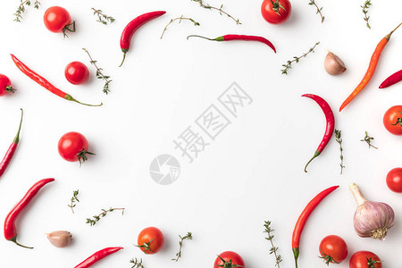 辣椒和西红柿图片