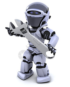 纳瓦乔3D渲染的机器人人偶设计图片