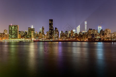 纽约市在皇后区长岛城甘特利公高清图片