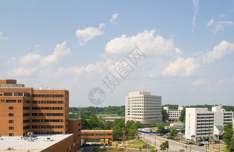 办公大楼金融区旅馆医院背景图片