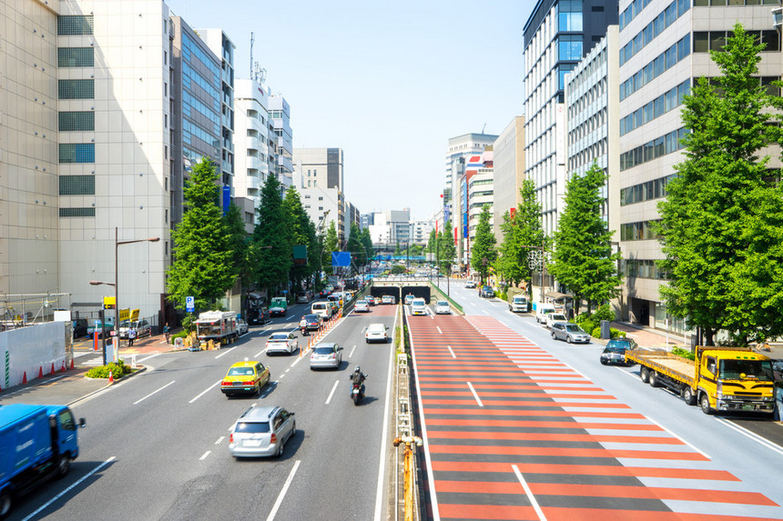东京市中心的公路图片