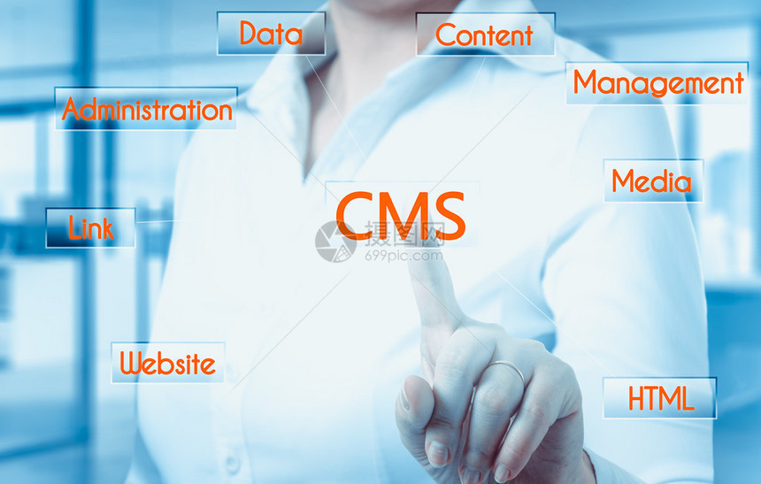 cms内容管理系统网站管理的概念图片
