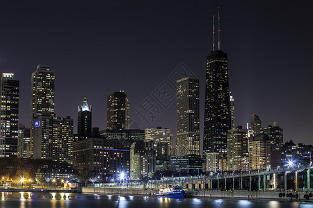 芝加哥市中心与图片