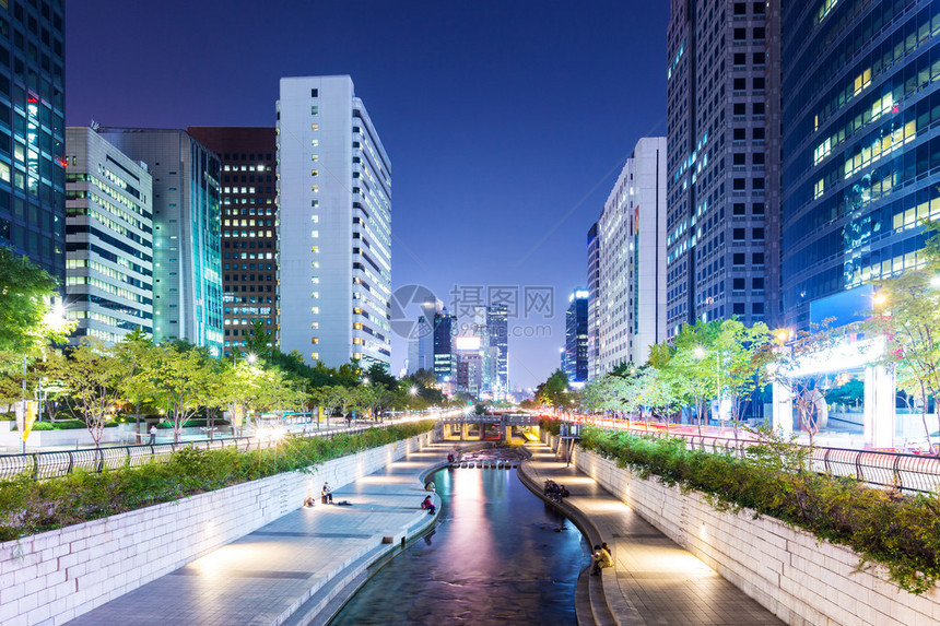 首尔市清溪川图片