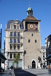 瑞士日内瓦的钟楼图片