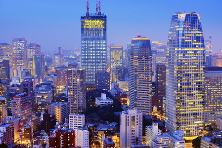 日本东京的摩天大楼图片
