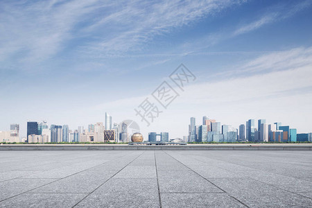 青云中新城市的山州建江城景空大理石地背景图片