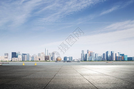 青云中新城市的山州建江城景空大理石地背景图片