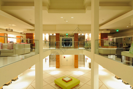 现代酒店大堂开放式楼层图片