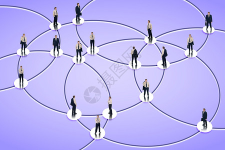 社交网络图与节点中的商人图片