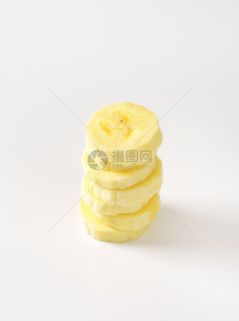 白底的香蕉片堆叠Banana图片