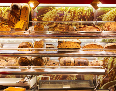 面包店的各种面包图片