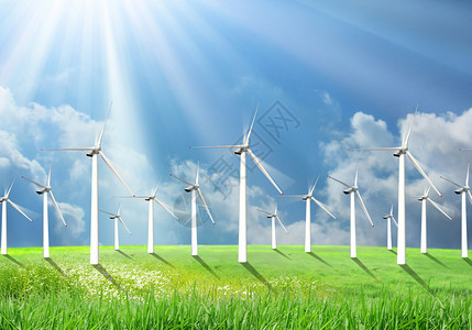 风力农场可再生能源一图片