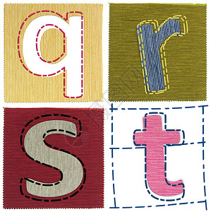 纺织字母集合图片