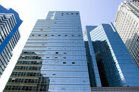 深圳的现代建筑群卢胡区的商业摩天大楼L图片