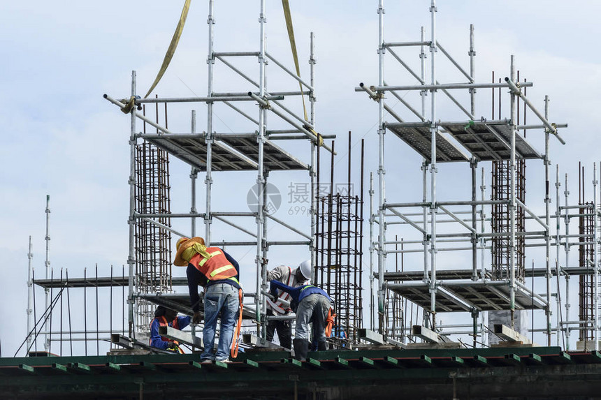 建筑工地的工人建筑工业概念1图片