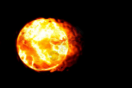 燃烧的星球照片火热系列图片