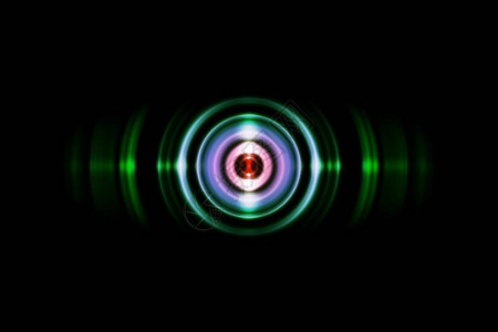 摘要红色环有声波震动绿光技术图片