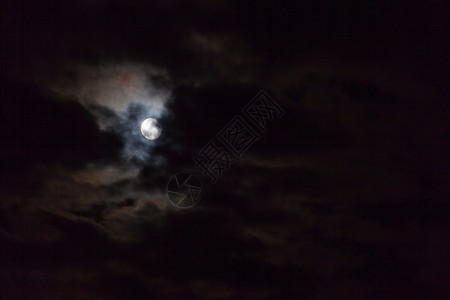 在深夜你发现月亮向你发出光芒图片