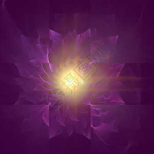 一个抽象的分形设计代表紫色妈图片