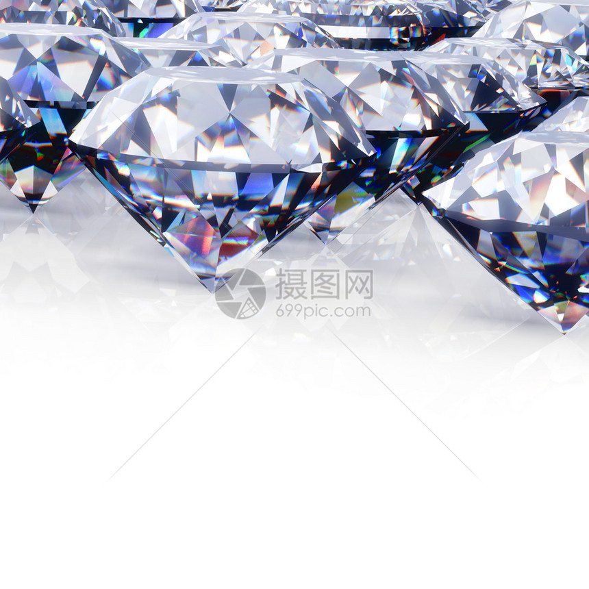 圆形钻石珠宝背景图片