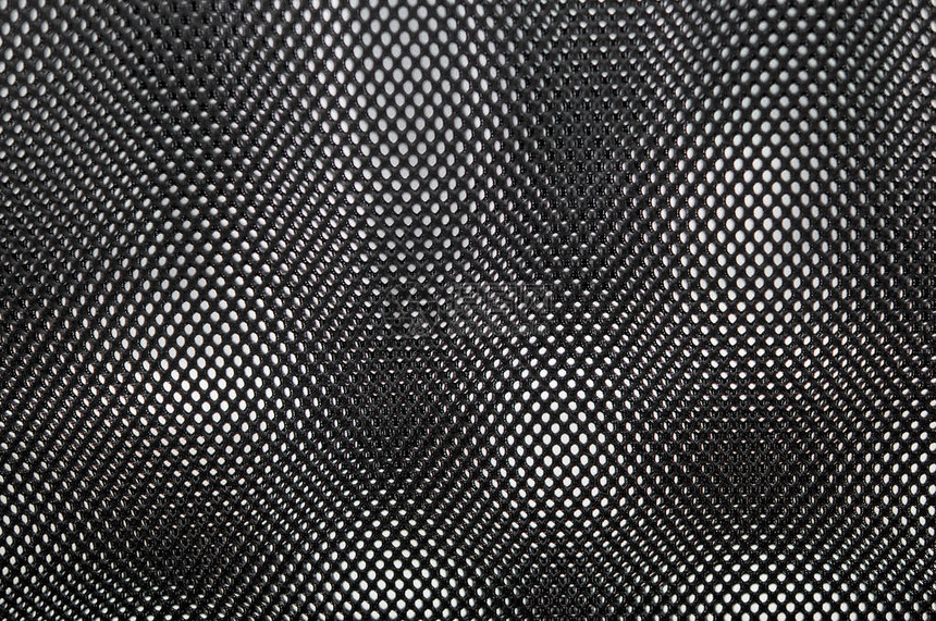 黑色渔网布材质作为纹理背景图片