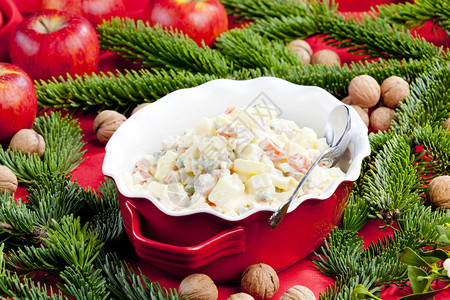 传统捷克圣诞土豆沙拉图片
