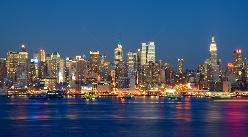 曼哈顿市中心是许多世界著名的地标的所在地图片