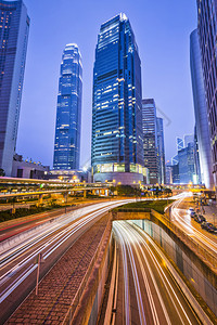 香港金融区城市景观图片