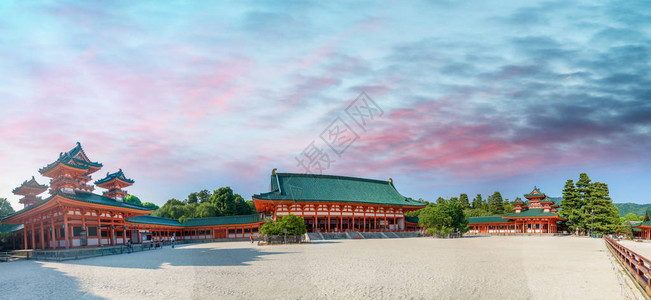 神宫全景京都日本背景图片