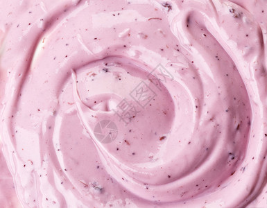 新鲜粉色浆果酸奶背景图片