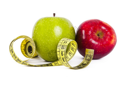 带有胶带测量健康饮食概念生图片