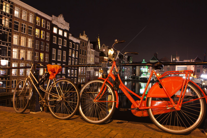 荷兰阿姆斯特丹运河桥梁船只和图片
