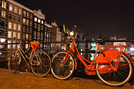 荷兰阿姆斯特丹运河桥梁船只和图片