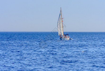游艇海景希腊图片