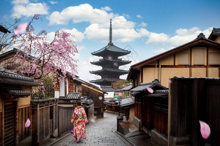 日本京都的街道图片