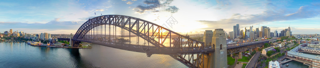 悉尼港360度空中全景图片