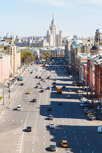 莫斯科市历史中心卢比扬卡广场LubyankaS高清图片