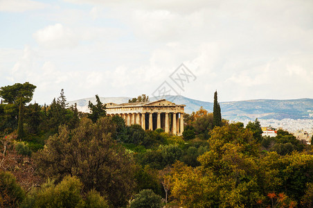 希腊雅典的赫菲斯图圣殿在图片