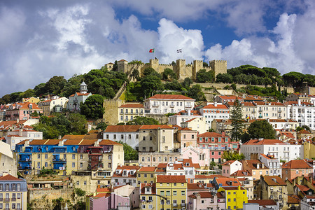 里斯本葡萄牙在圣豪尔图片