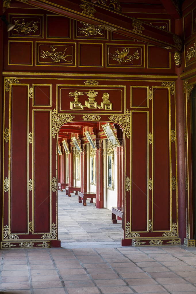 越南顺化皇宫的细节图片