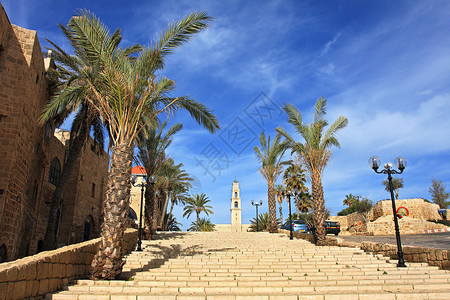 以色列Yaffo历史中心的楼梯图片