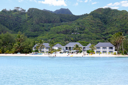 库克群岛拉罗汤加拉罗通加穆里礁湖海滩图片