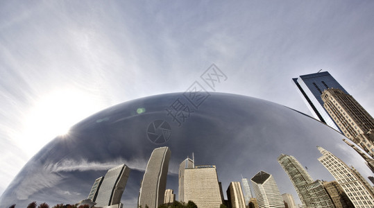 芝加哥市风区千年公园密歇根图片