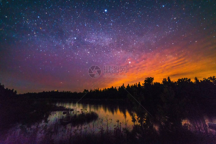 唯美的夜景星空星星图片