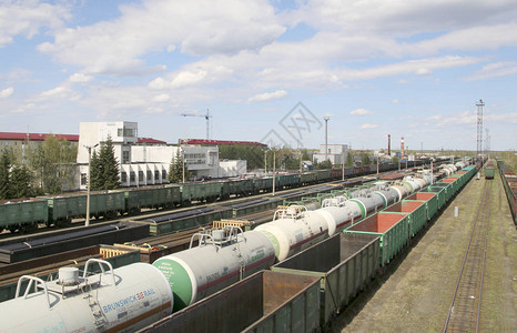 火车站和铁路线俄罗斯Pyt图片