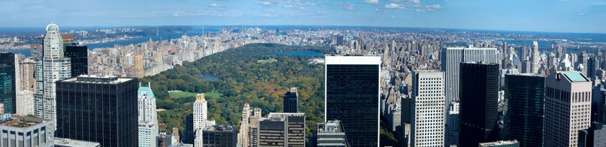 纽约摩天大楼的全景图片