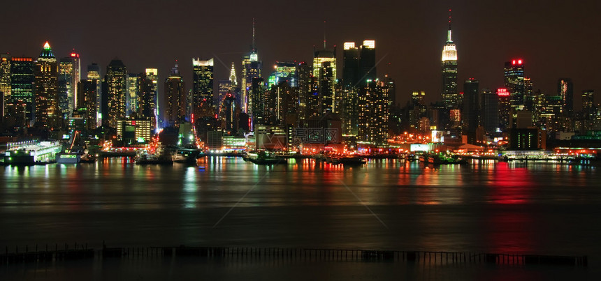 充满活力的照片捕捉纽约城市天际线美国图片