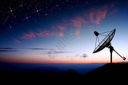 用于设计日落的卫星天太阳星通信技术网络图像图片