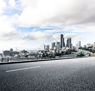 西雅图有城市风景和天图片